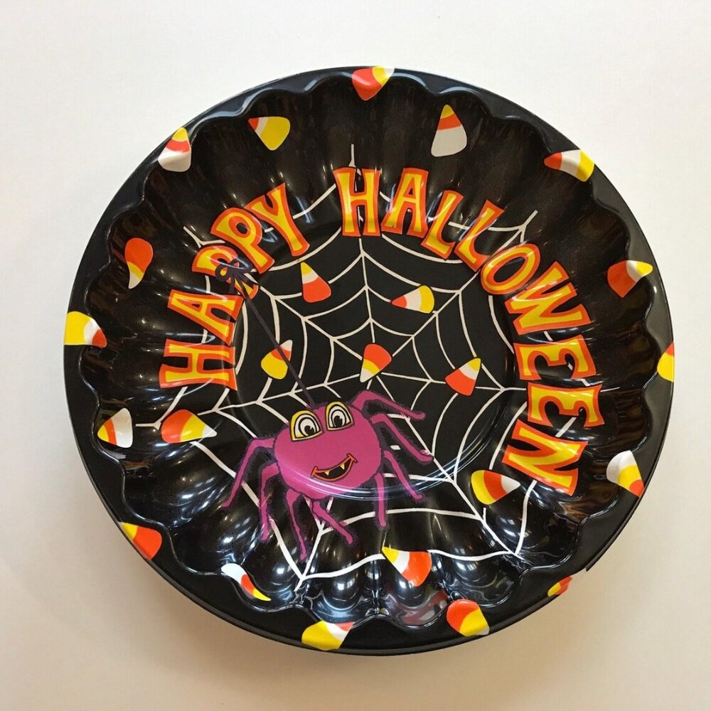1990s Happy Halloween Trick or Treat Bowl Plastic
